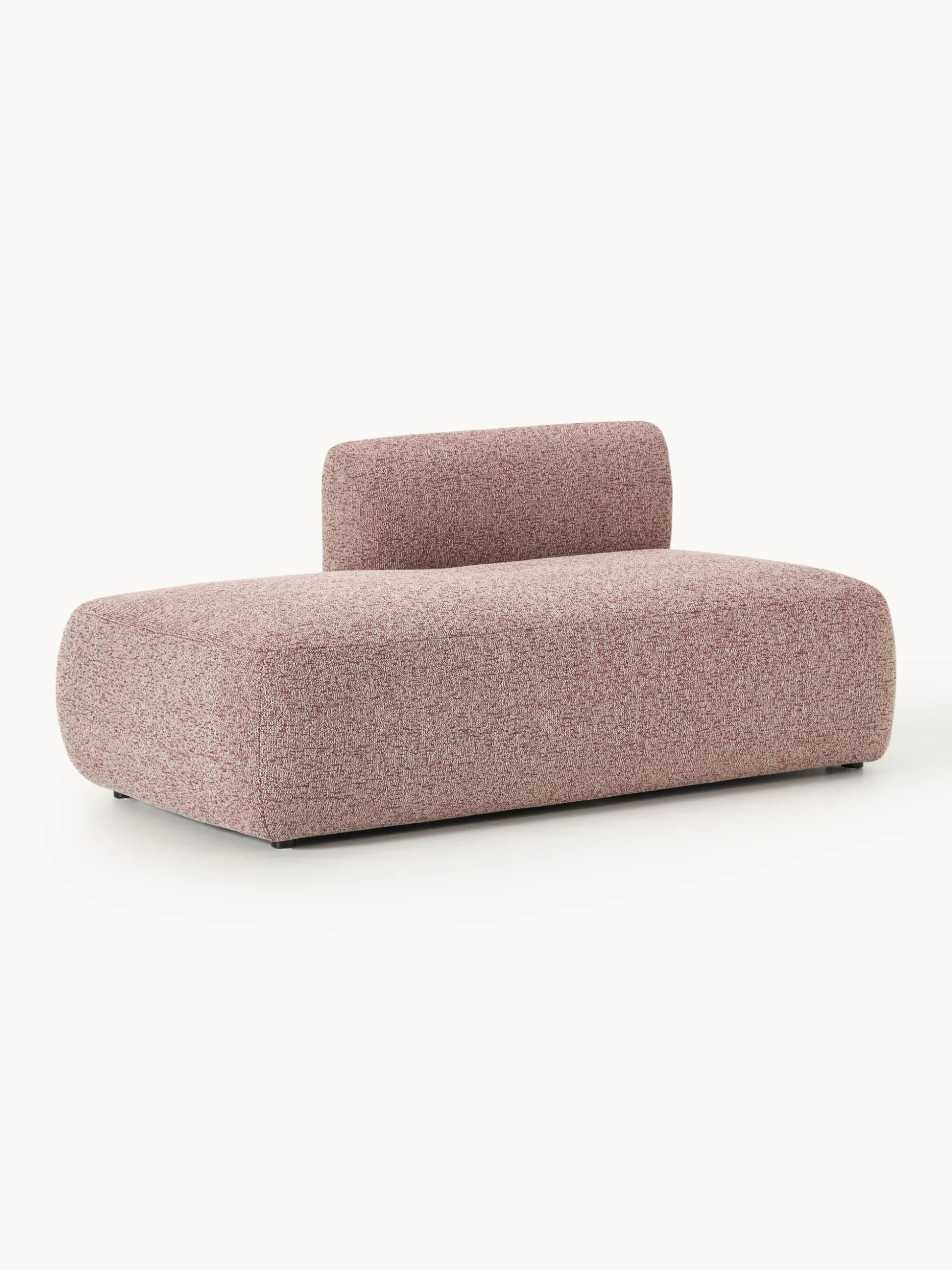 Chaise longue componibile in bouclé Sofia