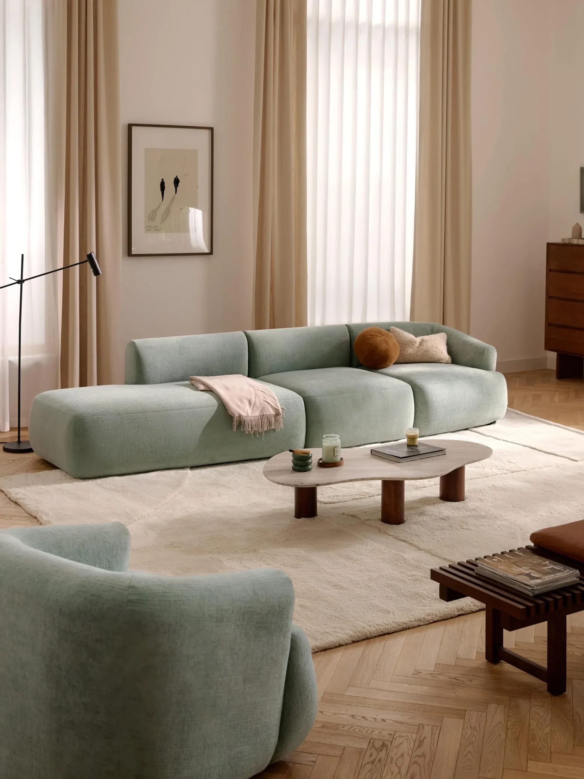 Chaise longue componibile 2 posti Sofia