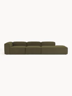 Chaise longue componibile XL in bouclé Lennon