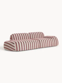 Chaise longue componibile 3 posti a righe Wolke