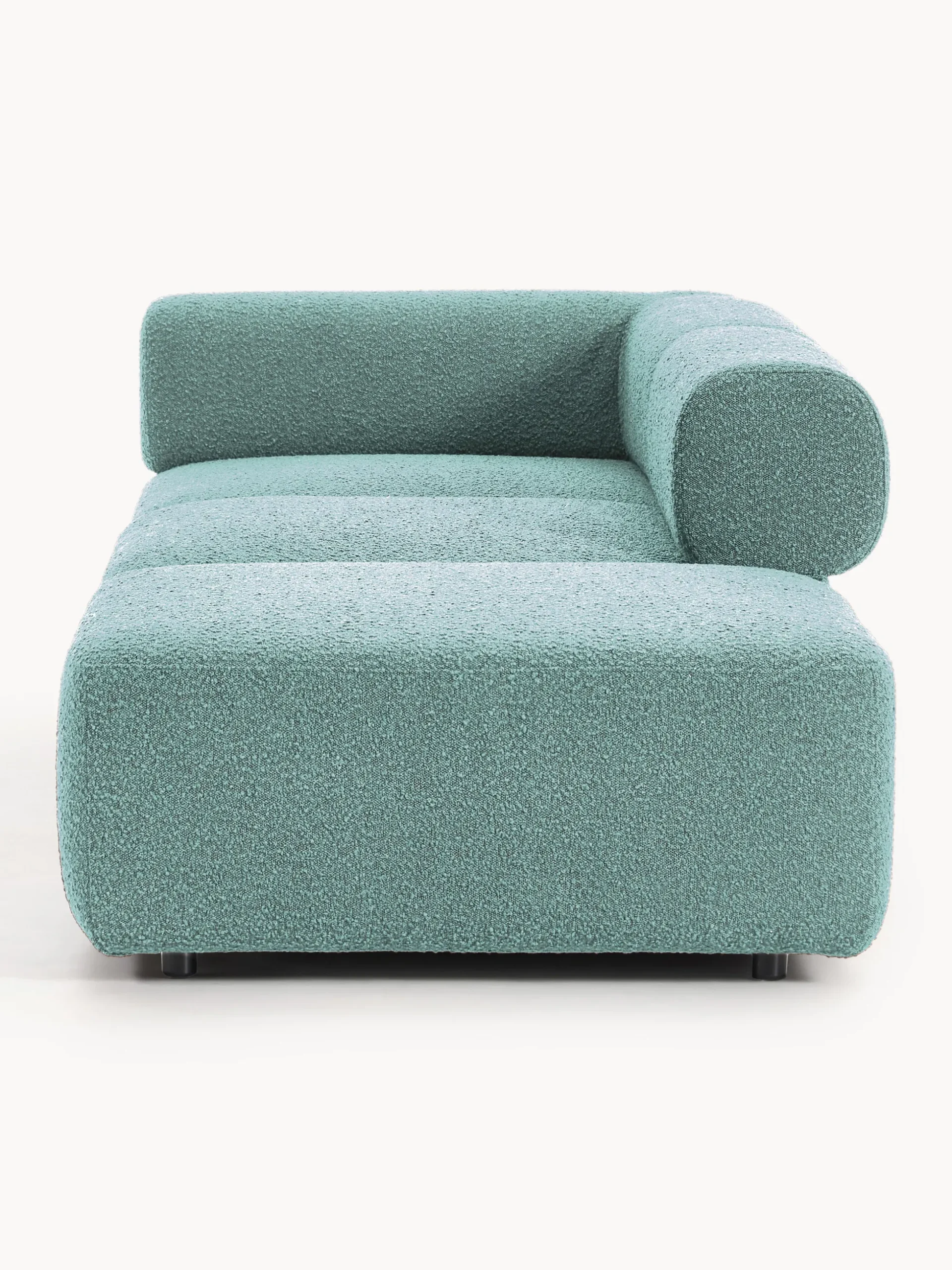 Chaise longue componibile in bouclé Anton