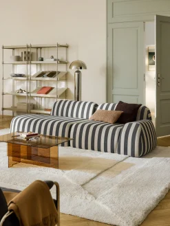 Chaise longue componibile a righe Wolke