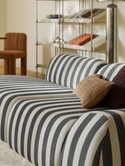 Chaise longue componibile a righe Wolke
