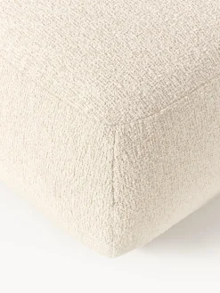 Chaise longue componibile in tessuto bouclé Sofia