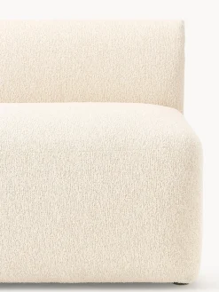 Chaise longue componibile in tessuto bouclé Sofia