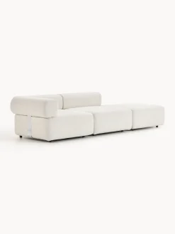 Chaise longue componibile in bouclé Anton