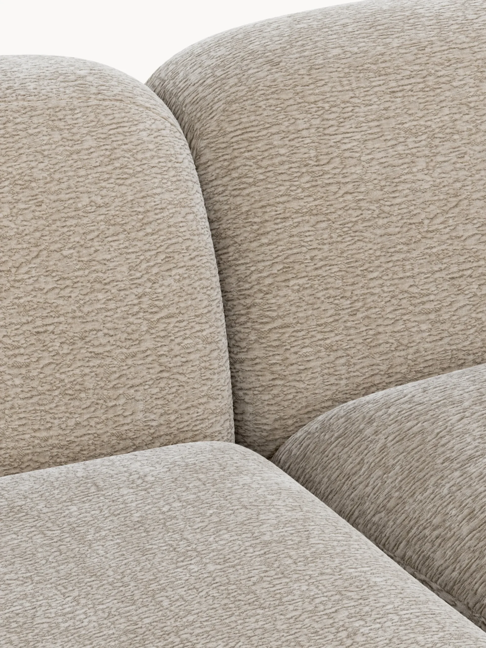 Chaise longue componibile 3 posti in teddy Wolke