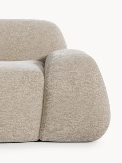 Chaise longue componibile 3 posti in teddy Wolke