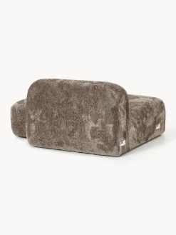 Chaise longue in teddy bouclé Wolke
