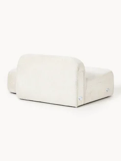 Chaise longue in teddy bouclé Wolke