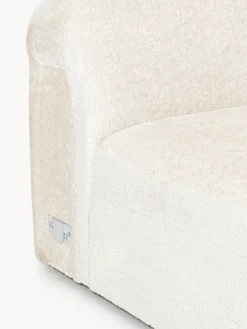 Chaise longue in teddy bouclé Wolke