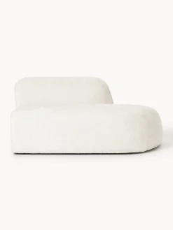 Chaise longue in teddy bouclé Wolke