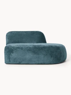 Chaise longue in teddy bouclé Wolke