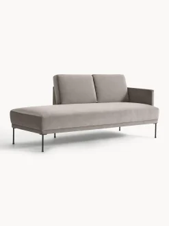 Chaise longue in velluto Fluente