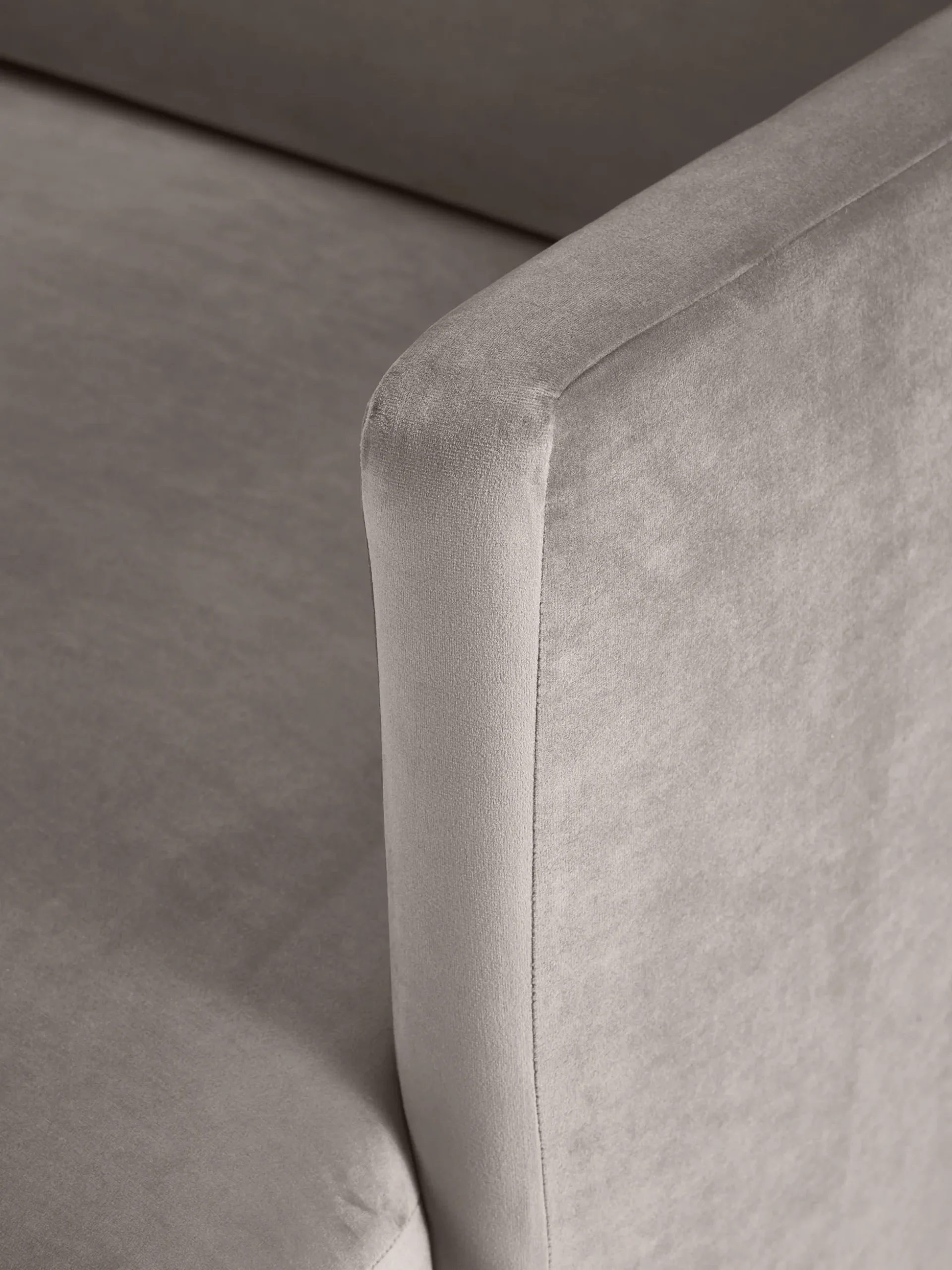 Chaise longue in velluto Fluente