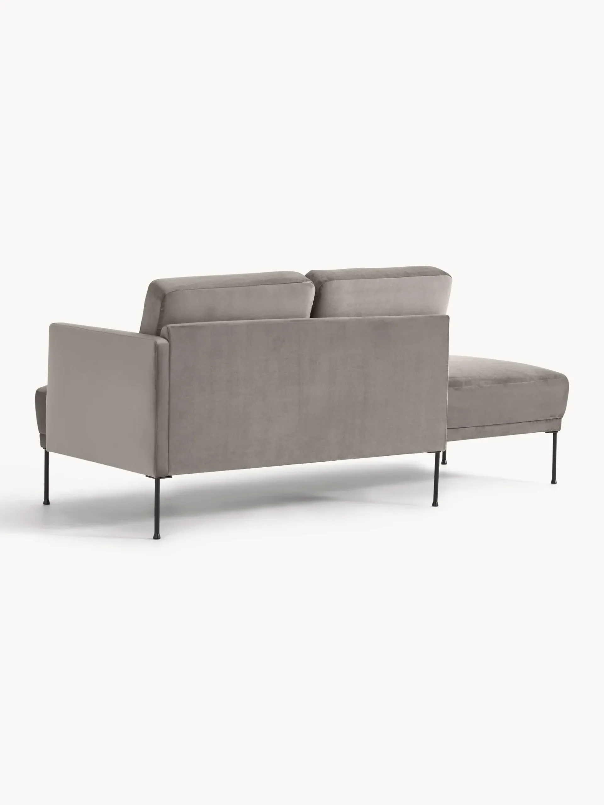 Chaise longue in velluto Fluente