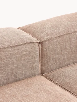 Chaise longue XL componibile in misto lino Lennon