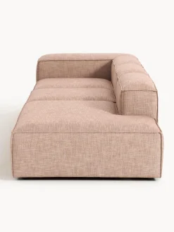 Chaise longue XL componibile in misto lino Lennon
