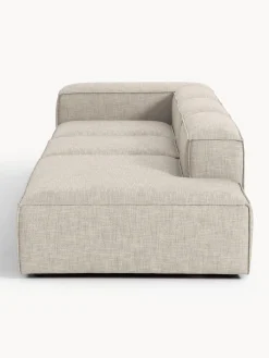 Chaise longue XL componibile in misto lino Lennon