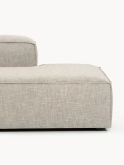 Chaise longue XL componibile in misto lino Lennon