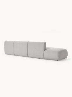 Chaise longue XL componibile in bouclé Sofia