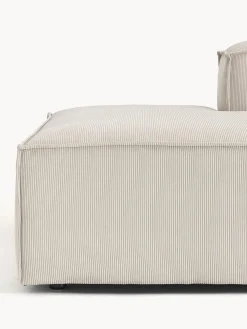 Chaise lounge componibile in velluto a coste Lennon