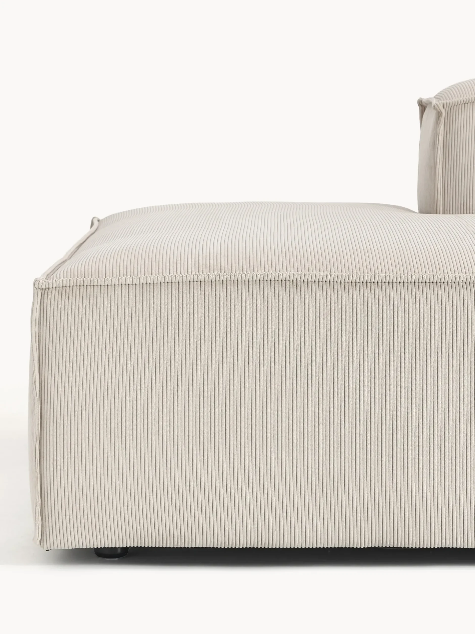 Chaise lounge componibile in velluto a coste Lennon