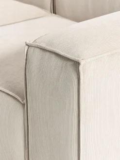 Chaise lounge componibile in velluto a coste Lennon