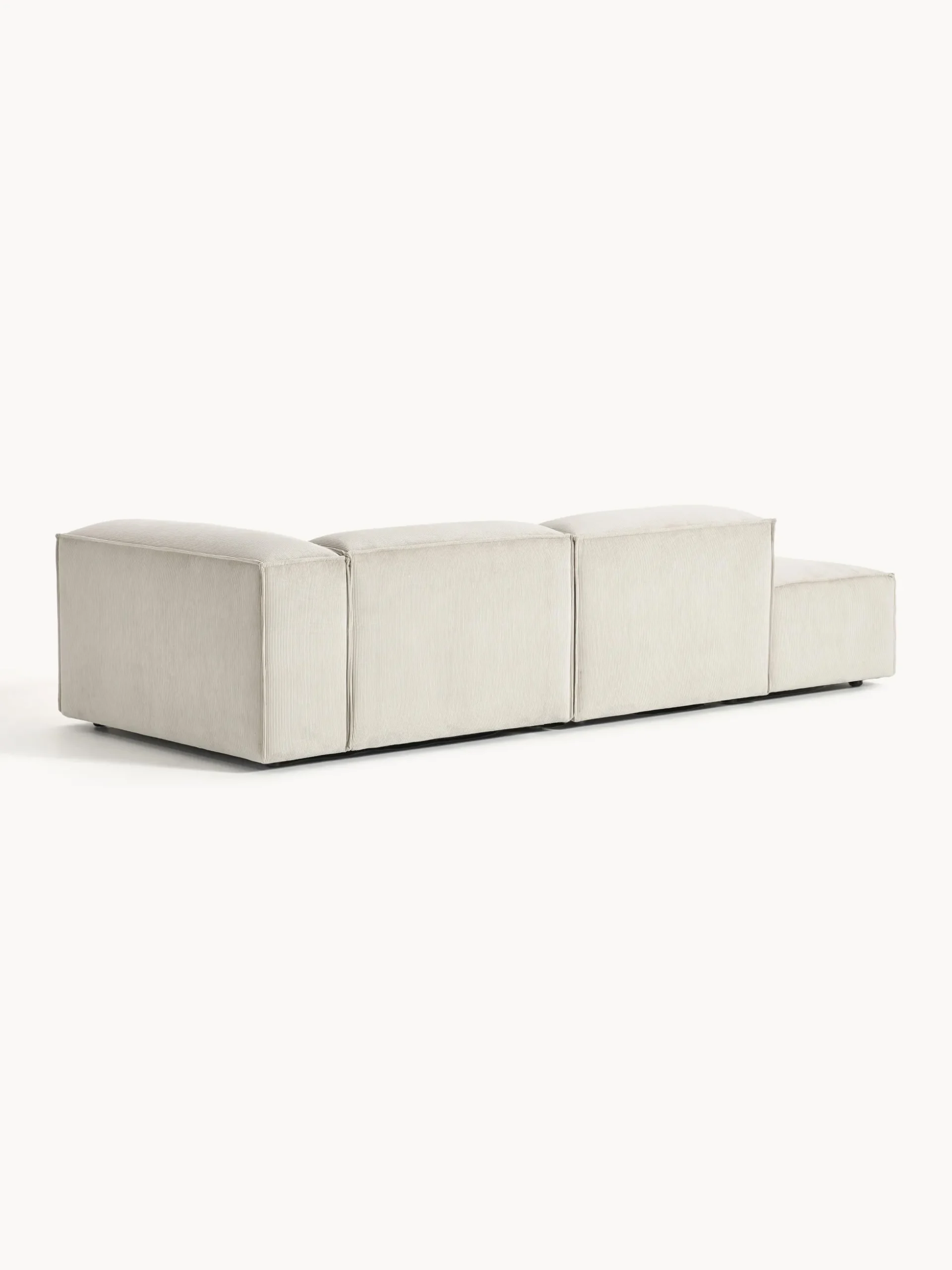 Chaise lounge componibile in velluto a coste Lennon