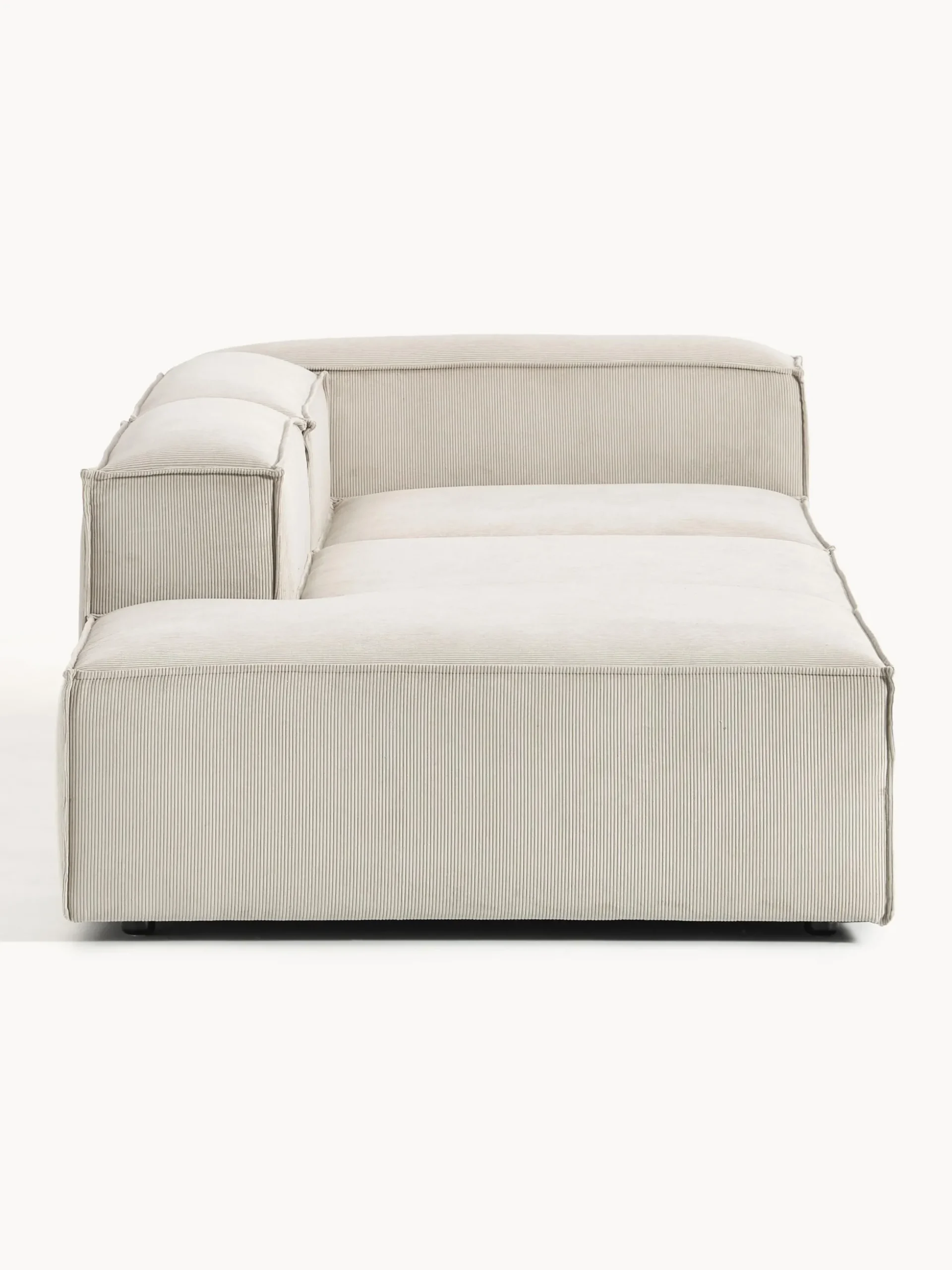 Chaise lounge componibile in velluto a coste Lennon