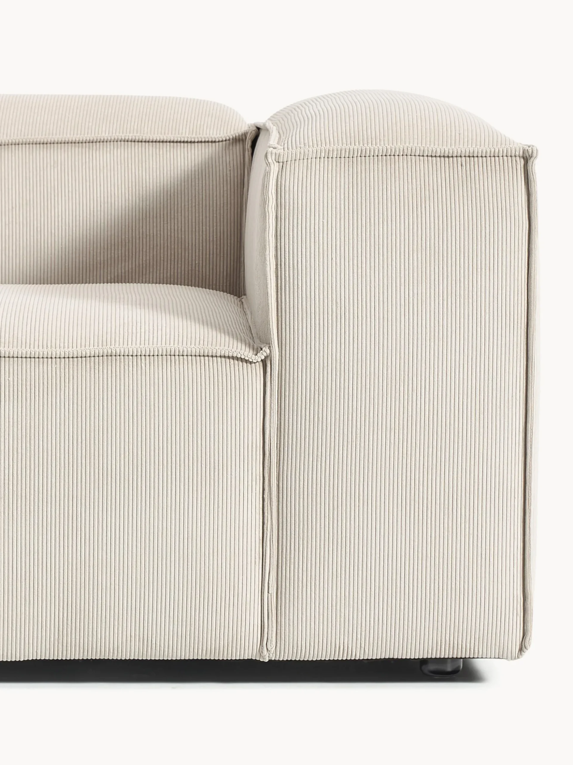 Chaise lounge componibile in velluto a coste Lennon
