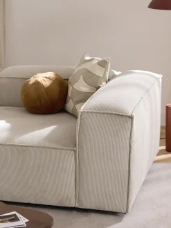 Chaise lounge componibile in velluto a coste Lennon