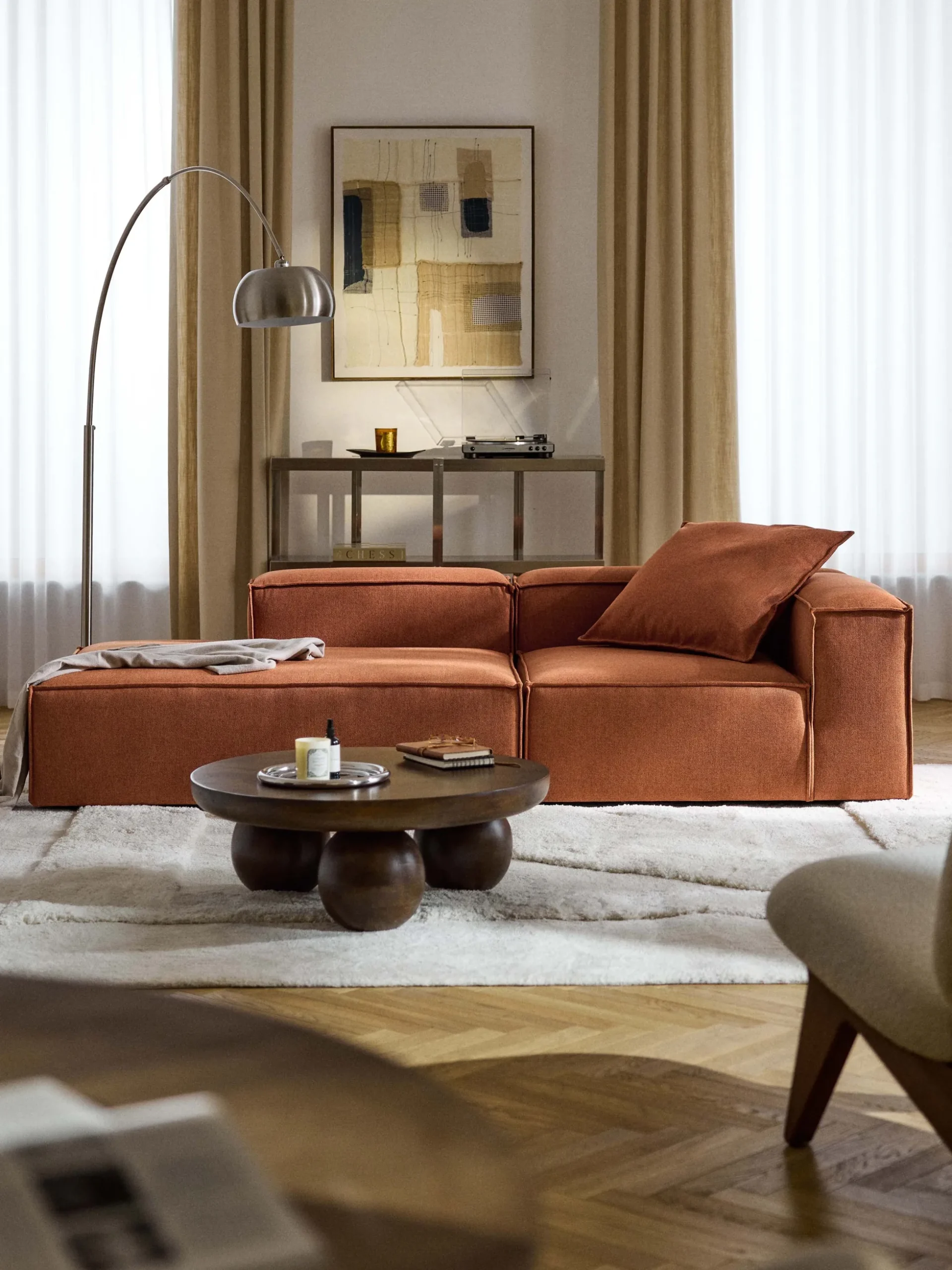 Chaise lounge componibile Lennon