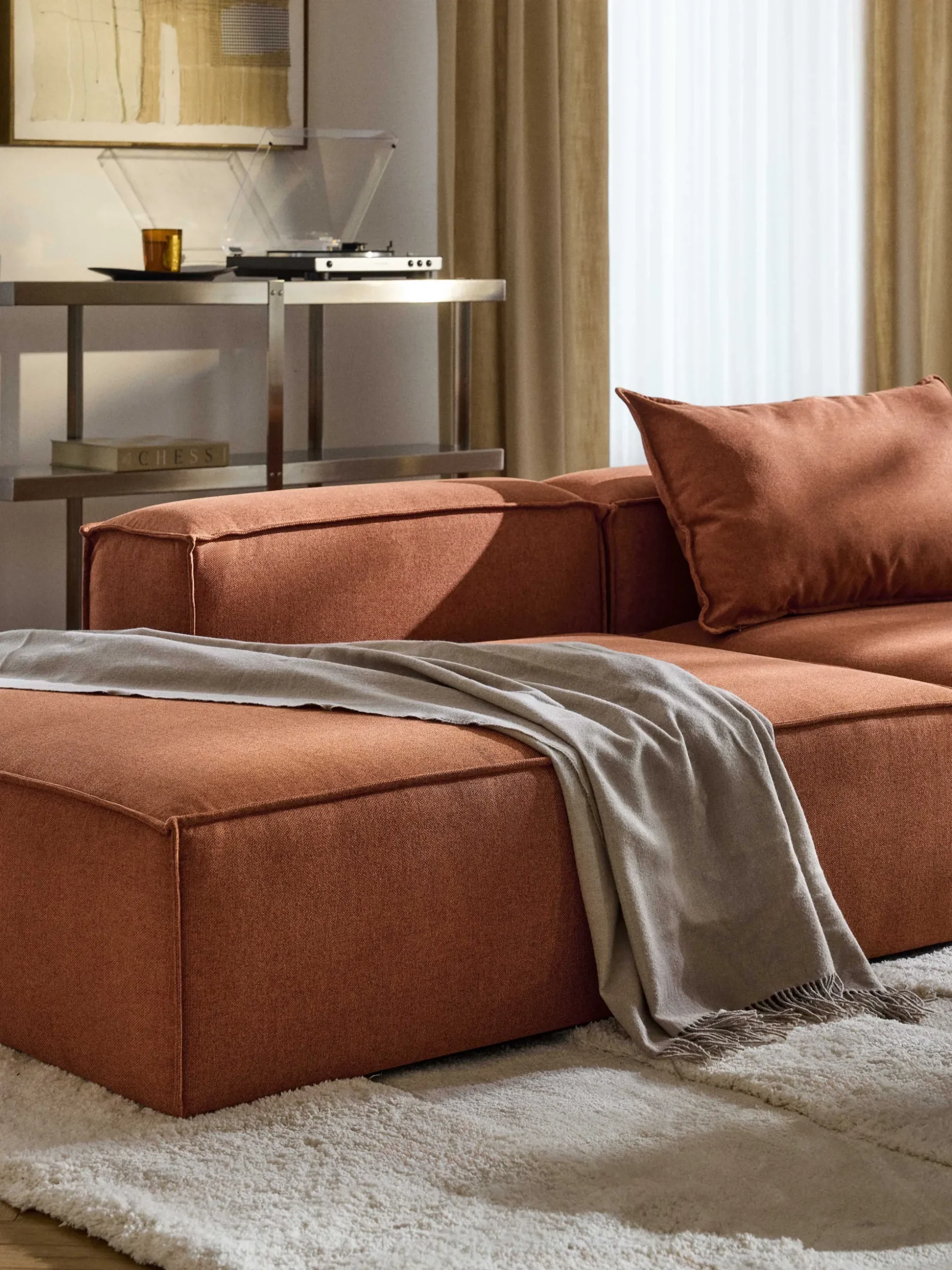 Chaise lounge componibile Lennon