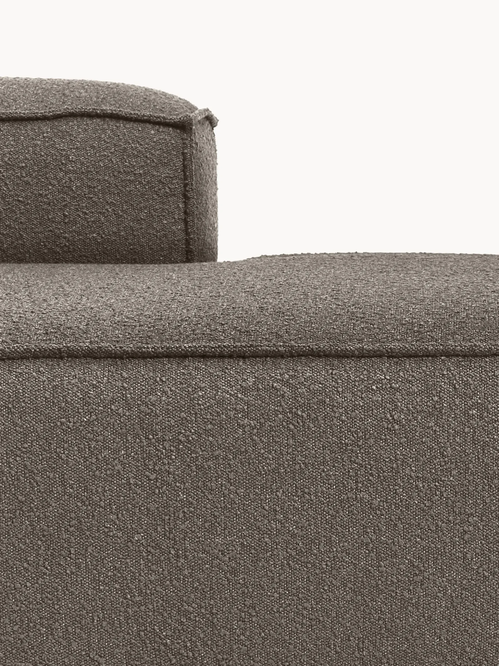 Chaise lounge componibile in bouclé Lennon