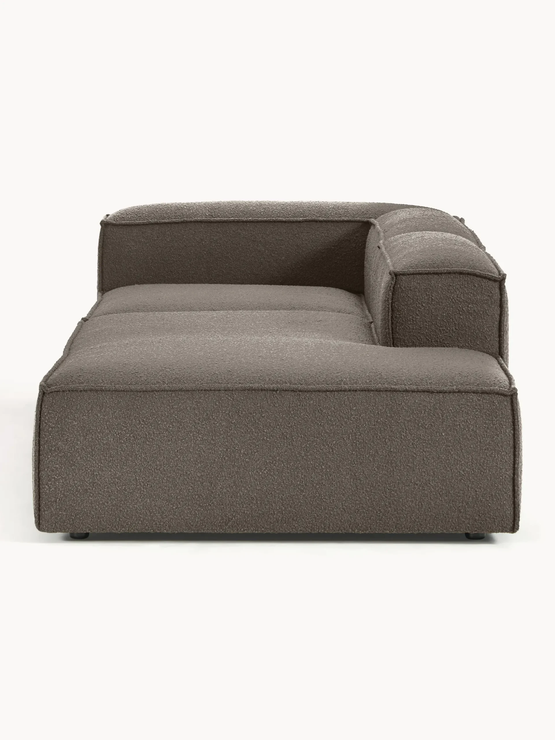 Chaise lounge componibile in bouclé Lennon