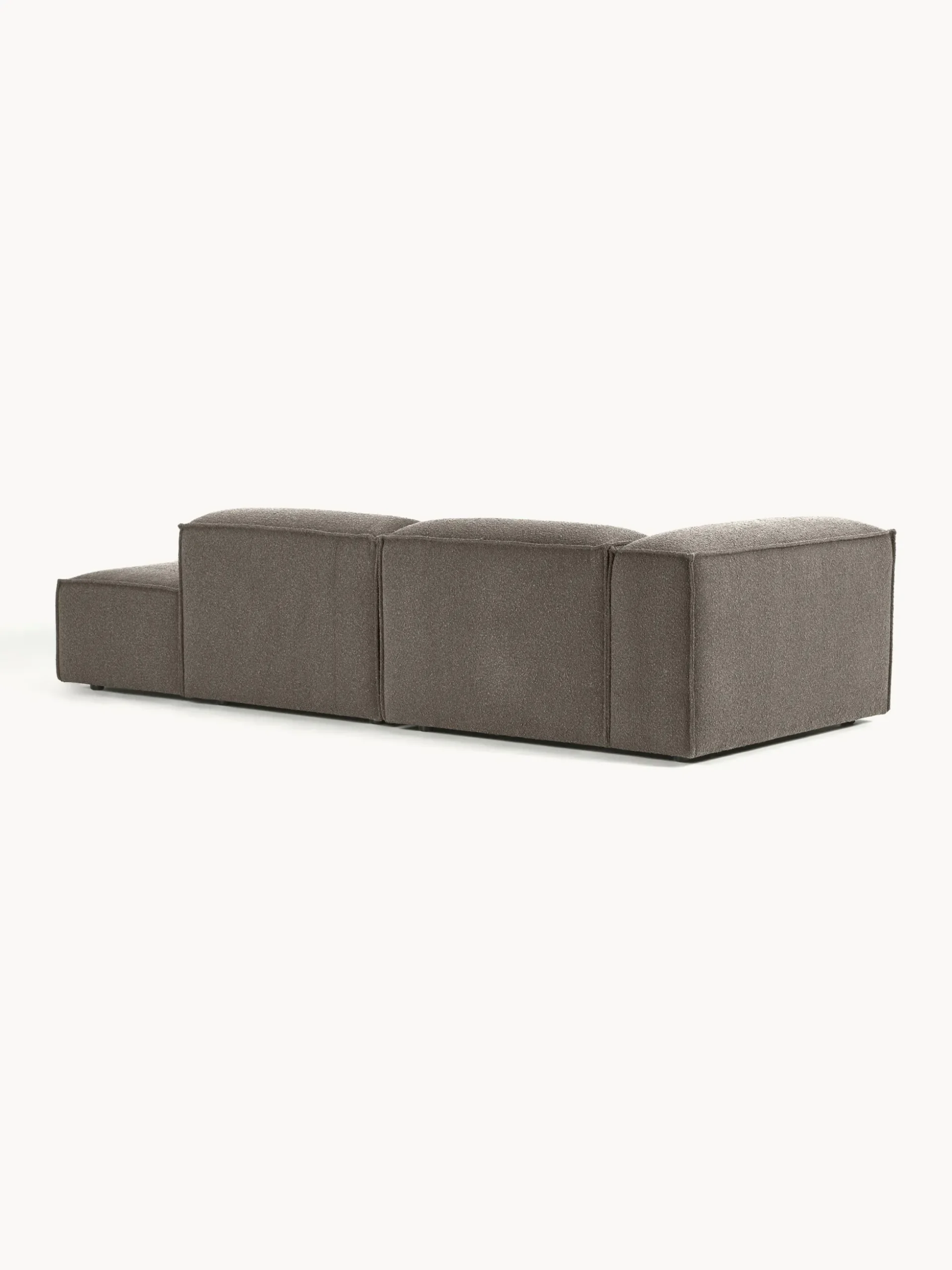 Chaise lounge componibile in bouclé Lennon