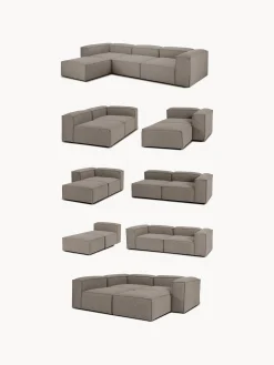 Chaise lounge componibile in bouclé Lennon