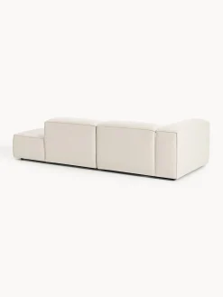 Chaise lounge componibile in misto lino Lennon