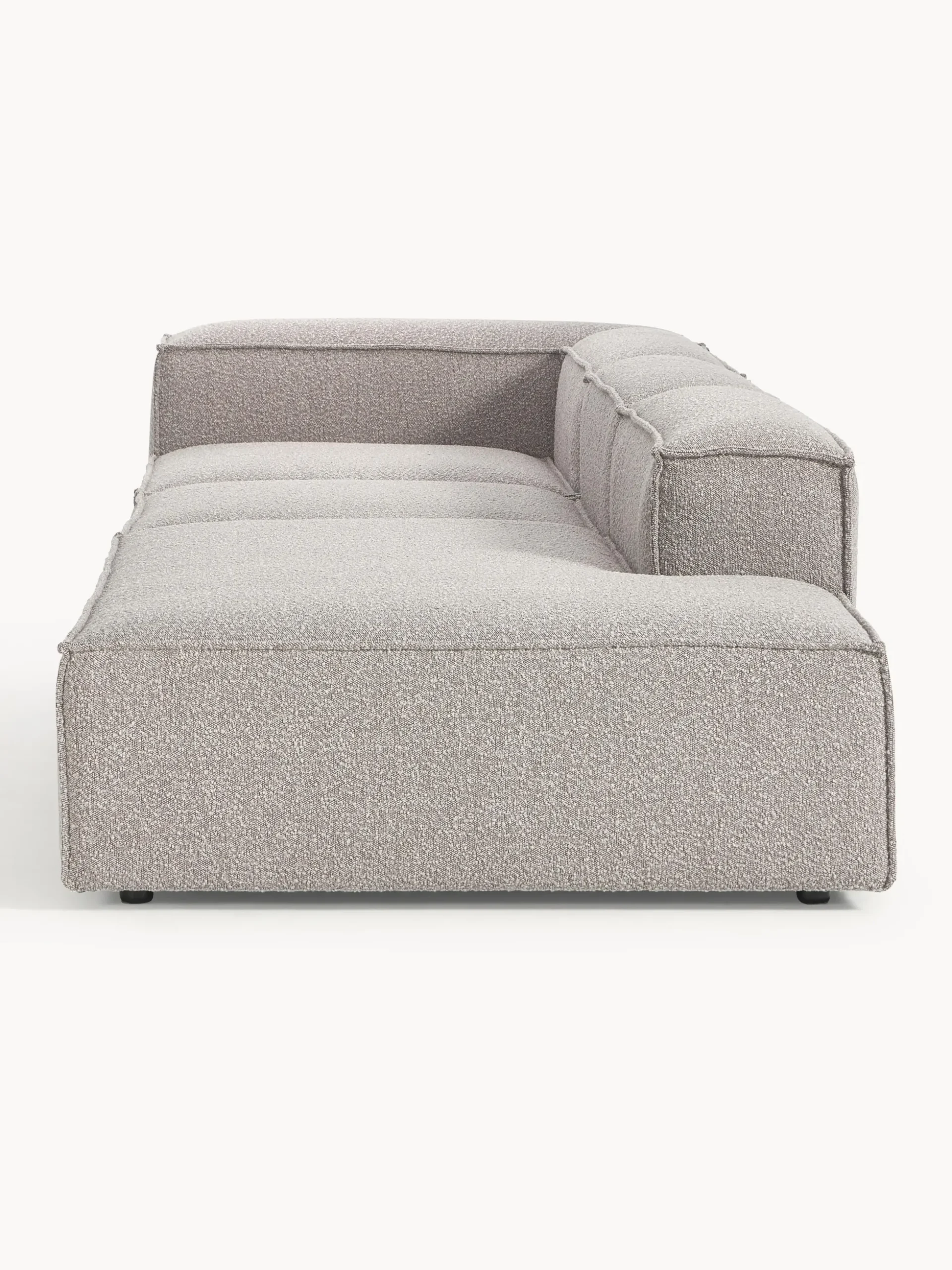 Chaise lounge componibile XL in bouclé Lennon