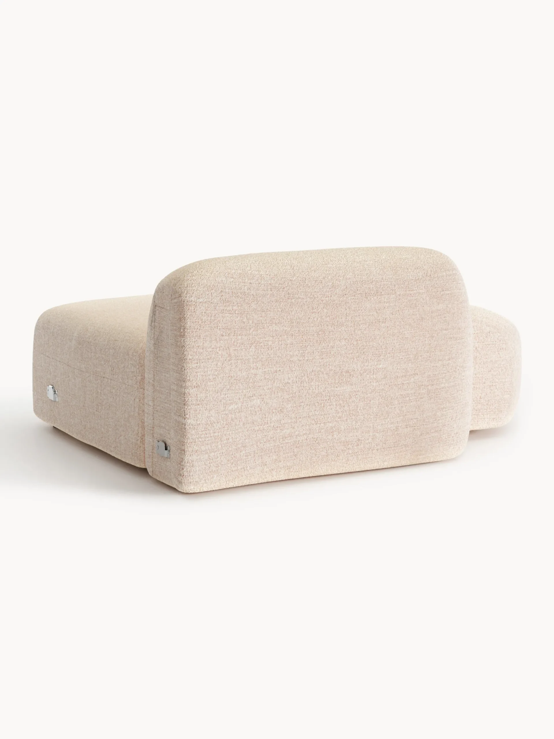 Chaise lounge in bouclé Wolke