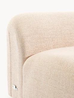 Chaise lounge in bouclé Wolke