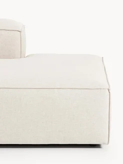 Chaise lounge XL componibile in misto lino Lennon