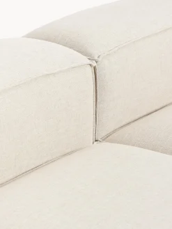 Chaise lounge XL componibile in misto lino Lennon