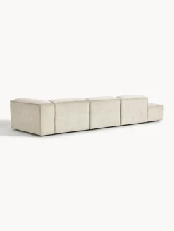 Chaise lounge XL componibile in velluto a coste Lennon