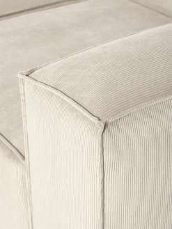 Chaise lounge XL componibile in velluto a coste Lennon