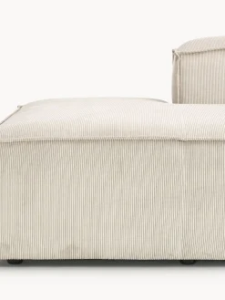 Chaise lounge XL componibile in velluto a coste Lennon