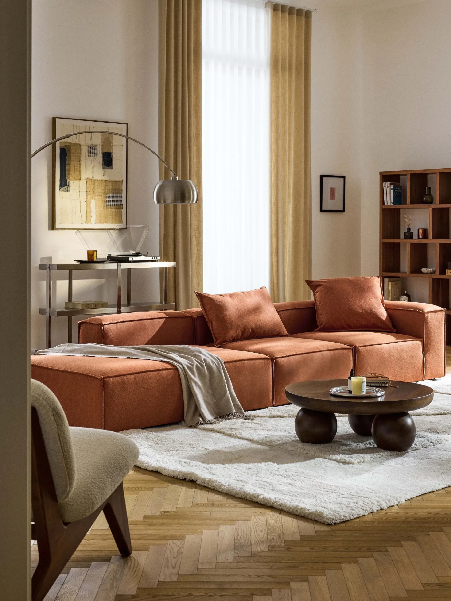 Chaise lounge XL componibile Lennon
