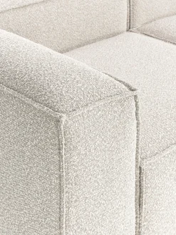 Chaise loungue componibile in bouclé Lennon