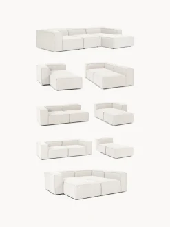 Chaise loungue componibile in bouclé Lennon